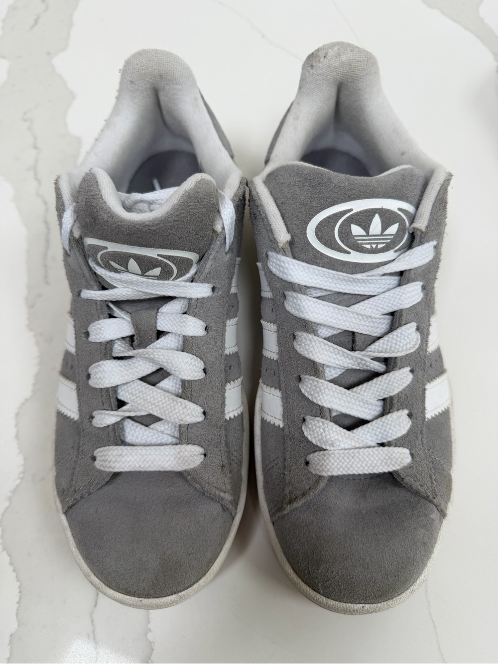 adidas Gray Suede Sneakers Boys 5.5
